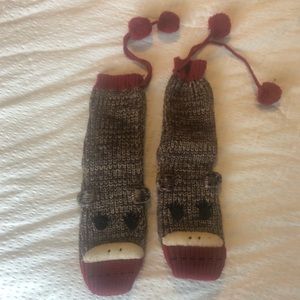 Nick & Nora sock monkey slipper socks